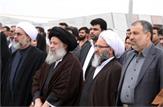 رونمایی از بیرق اباعبدالله‌الحسین(ع) در پایانه مرزی چذابه با حضور آیت ا... موسوی جزایری