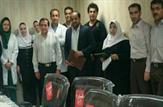 تجلیل از مدیر شبکه بهداشت توسط کارکنان بیمارستان شهدای ایذه