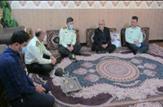 دیدارفرمانده انتظامی شهرستان مسجدسلیمان  با خانواده شهید' محسن بختیاری خواه'