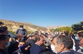 بازدید رئیس جمهور از سد در حال ساخت تنگ‌ سرخ / اجازه نمی دهیم حقی از کارگران درهیچ نقطه ای از کشور ضایع شود