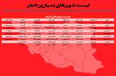 شش شهرستان در وضعیت خطر کرونایی/رنگ آبی از نقشه کرونایی کهگیلویه و بویراحمد خارج شد