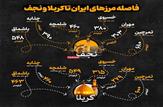 فاصله مرزهای ایران تا چهار شهر زیاتی عراق|اینفو